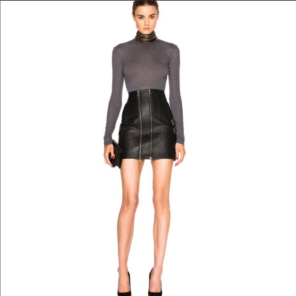 Leather skirt